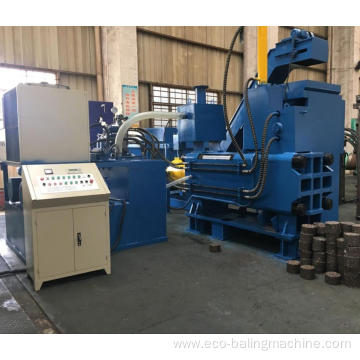 Horizontal Screw Metal Steel Cuttings Auto Briquette Machine